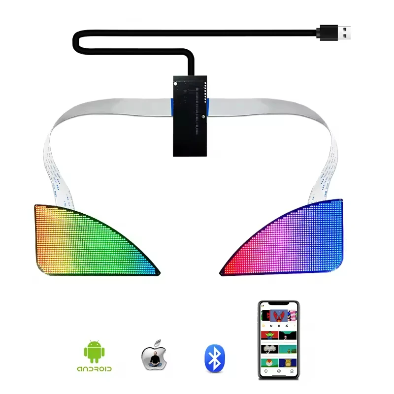 Private Custom Eagle Eye Led Light App Edit Programmable Eye Animations Light  Automobile Headlights Led Display