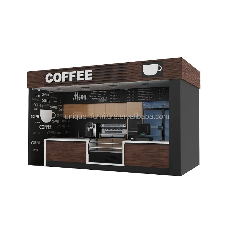 Outdoor coffee stand design  wooden retail cafe stall for sale