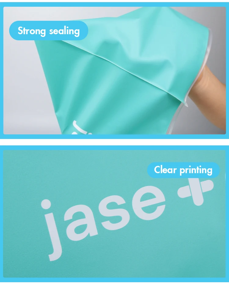 Custom Matte Frosted Clear Logo Recyclable Fashion Cpe Black Zipper Bag