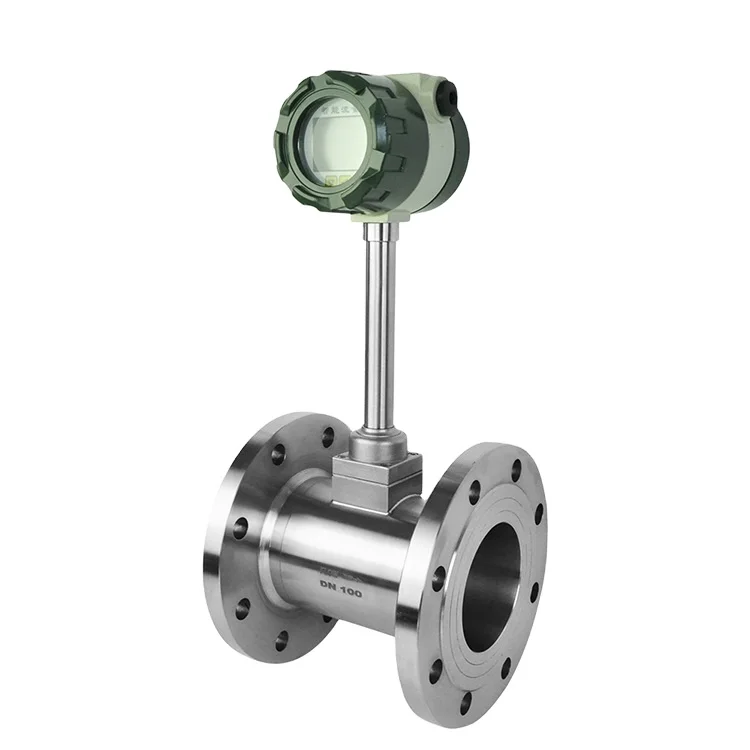 Piezo Sensor for vortex Flow Meter vortex Flowmeter Plug in Very Low Pressure Type Intelligent vortex Steam air Flowmeter Dn100