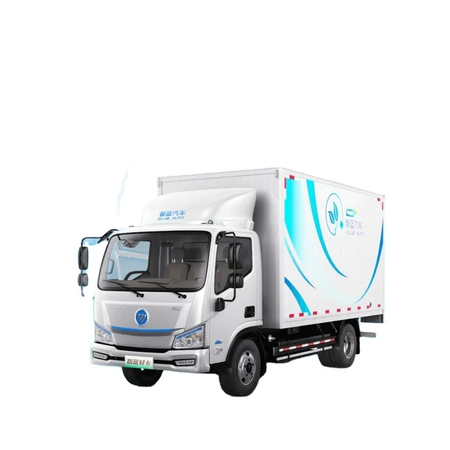 Sino used electric Light trucks 300km 3.5 tons van cargo truck electric 4*2 small delivery van electric mini van for sale