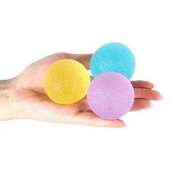Silicone Grip Balls Hand Exercise Ball Soft Therapy Exercise Grip Jade Hand Grip Ball Relax Massage Exerciser