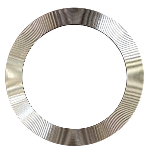 Metal Grooved Camprofile Gaskets Corrugated Gasket ASME B16.20 with Covering graphite or PTFE Layer and Centering Ring