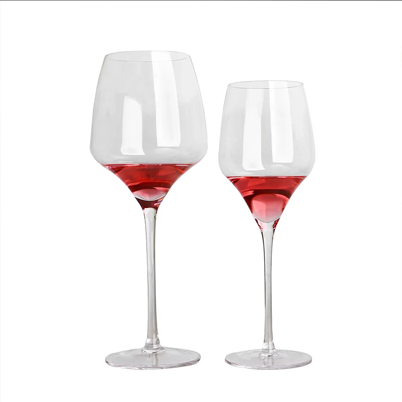 Premium Wedding Stemmed Wholesale Beautiful Designer Handcraft Long Stem Hand Blown Customized Red Wine Glasses