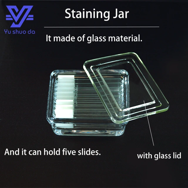 Histology Staining Racks Chemical Jars For Dyeing For Microscope Slide Glass Staining Jar Buy