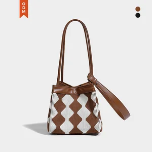 Polyester PU Leather Sacs Pour Femme Durable Stylish Tote Bag Handbags for Women Luxury