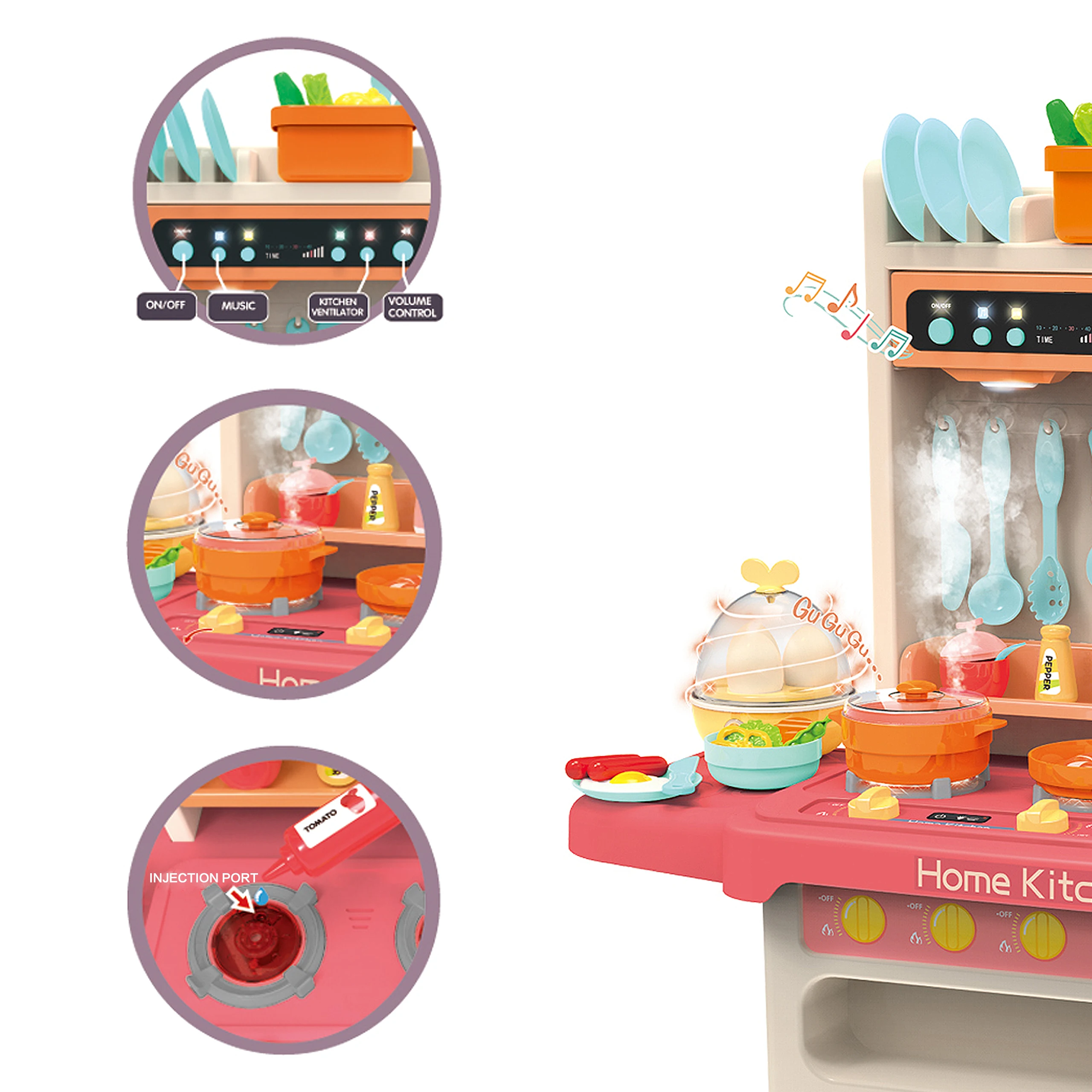 Kids Funny Pretend Play Party Game Water Stuff Simulation Food