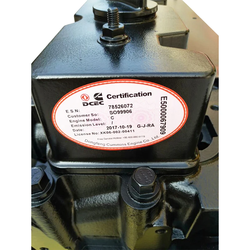 High Quality 4 Stroke 6CT 260HP 280HP Diesel Engine SO99908 C Series Base Engine Long Block