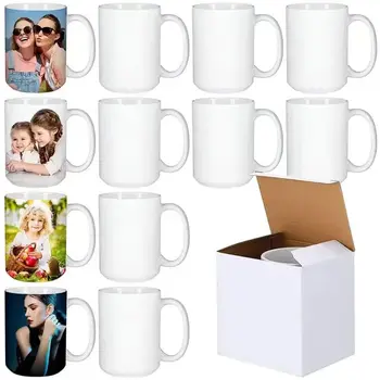 Wholesale  15oz  Sublimation  Coated  Mug  With White  color  mugs