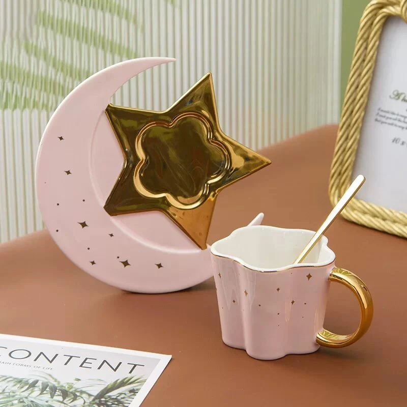 Creative Moon and Sun Design Ceramic Coffee Mug