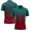 Rhombus-teal Green and Crimson