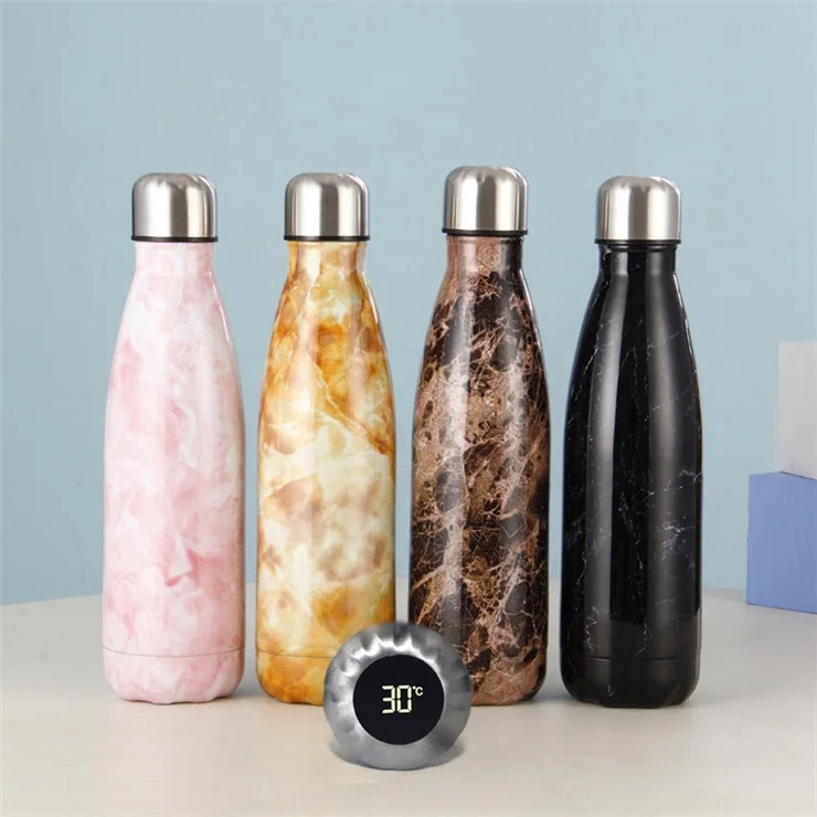 Hot Water Bottle Double Stainless Steel Metal Tumbler Cola 500ml with Touch  Screen LED Control Temperature Display Smart Thermos - China Intelligent  Thermos and Thermos price