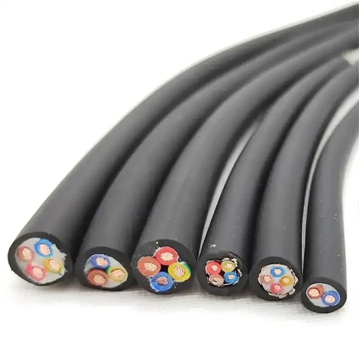 IEC 52 RVV PVC Electric Wire 300V 60227 Stranded Copper 0.5mm 0.75mm Power Cable for Home Use 2 Core 3 Core Underground