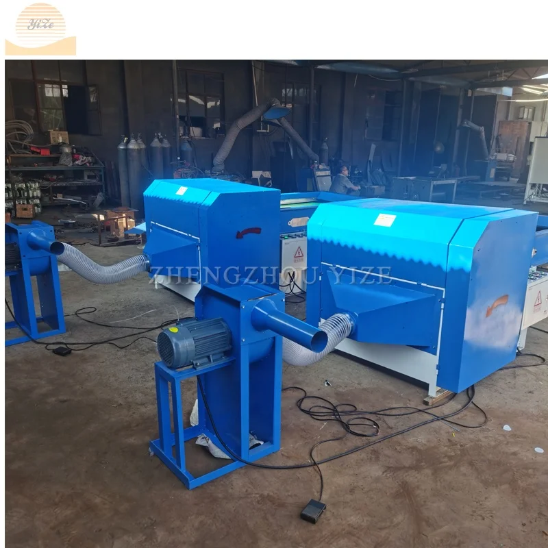 Polyester Ball Micro Fiber pp Cotton Opening Machine Cushion Pillow Filling Machine