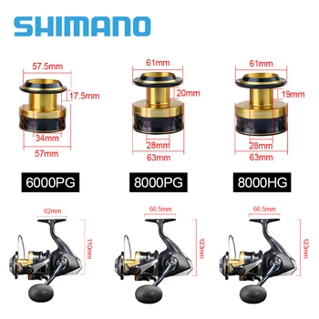 NEW Original Shimano SPHEROS SW 5000 6000 8000 10000 14000 18000 20000  Spinning Fishing Reel Saltwater Fishing Wheel