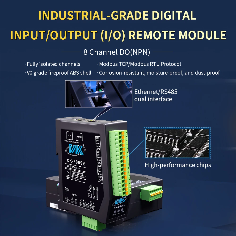 Industrial Grade 8-Channel MOSFET IO Control Board RS485 Module Modbus ...