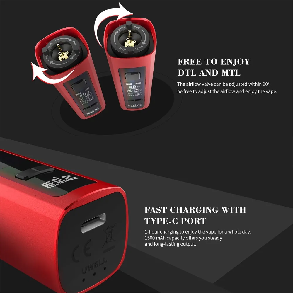 Uwell Aeglos Pod System Kit, оптовая цена, вейп