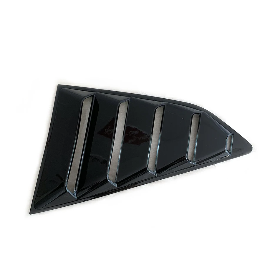 product glossy black window louvers quarter air vent cover trim fit for chevy camaro 2016   2022 2015 2017 2018 2019 2021-7