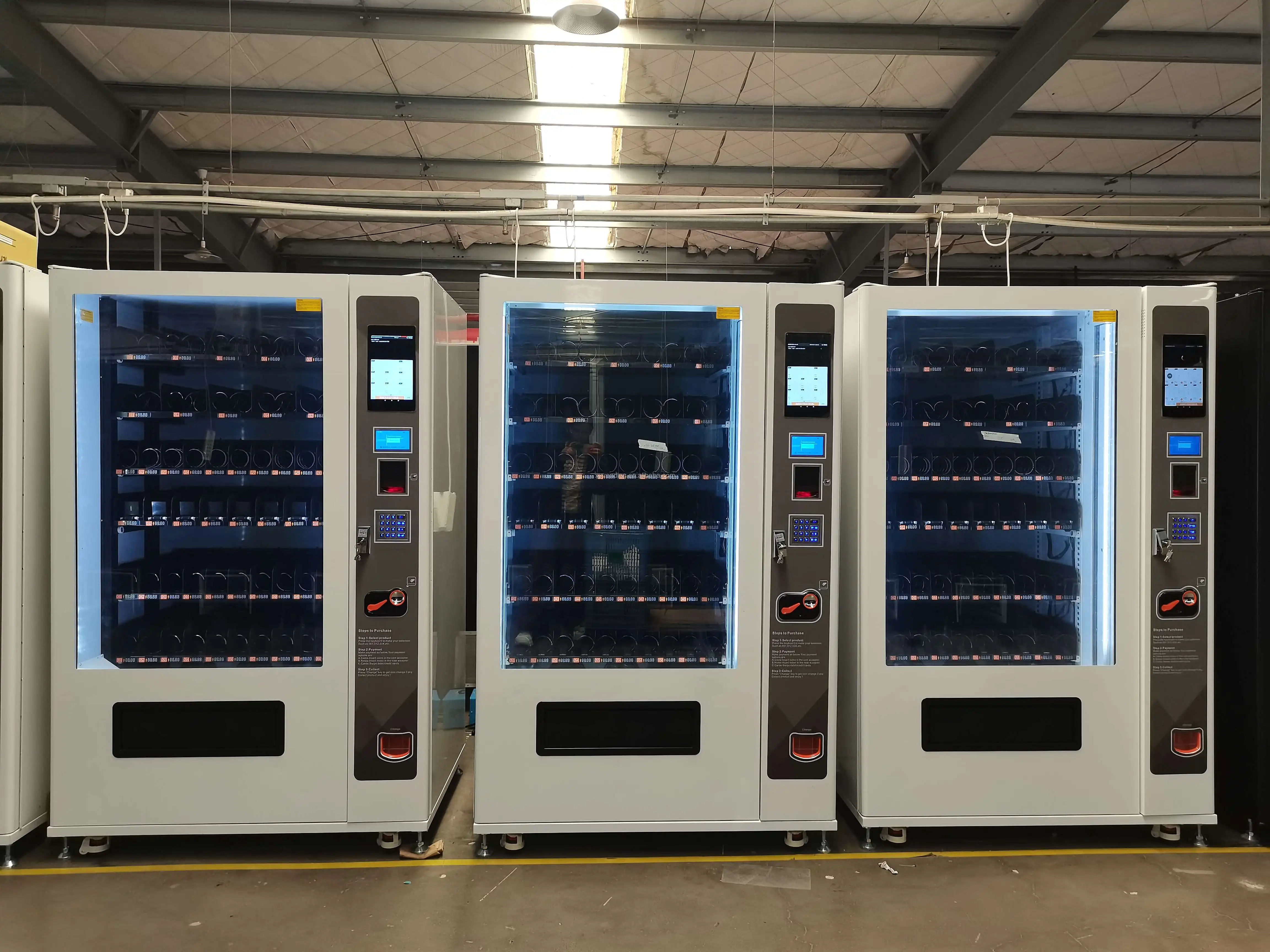 10 Inches Touch Screen Vending Machine Combo Beverage Vending Machine