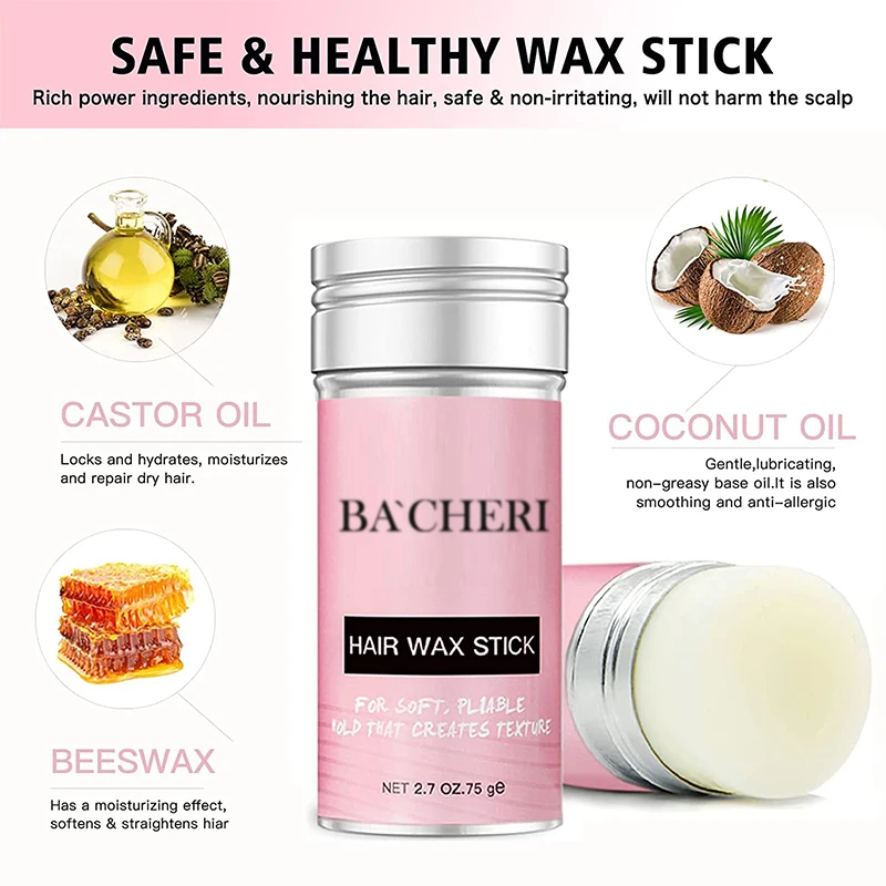 Kangrong Private Label Hair Care Black Women Hair Pomade Stick Long Lasting Styling Wax Stick