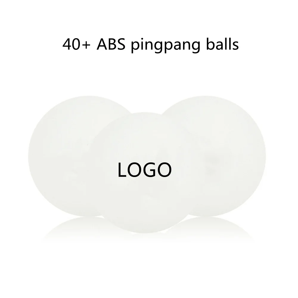 Оптовая продажа с завода, новый материал, хорошее качество, профессиональный мяч для настольного тенниса ABS 40 мм + 3 звезды, мяч для пинг-понга на заказ