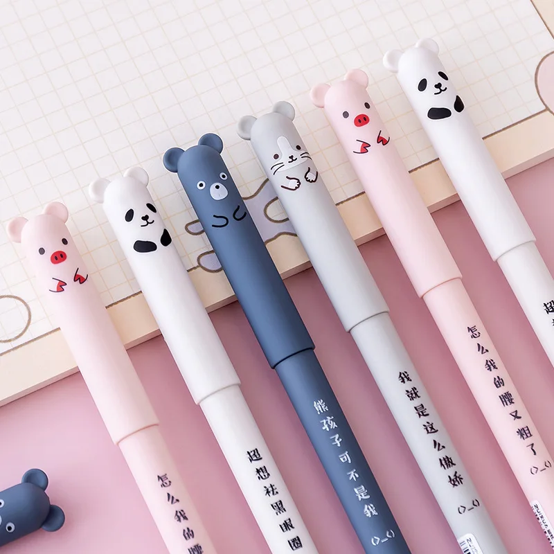 Stylo Kawaii mignon, stylo effaçable, stylo animal, stylo panda