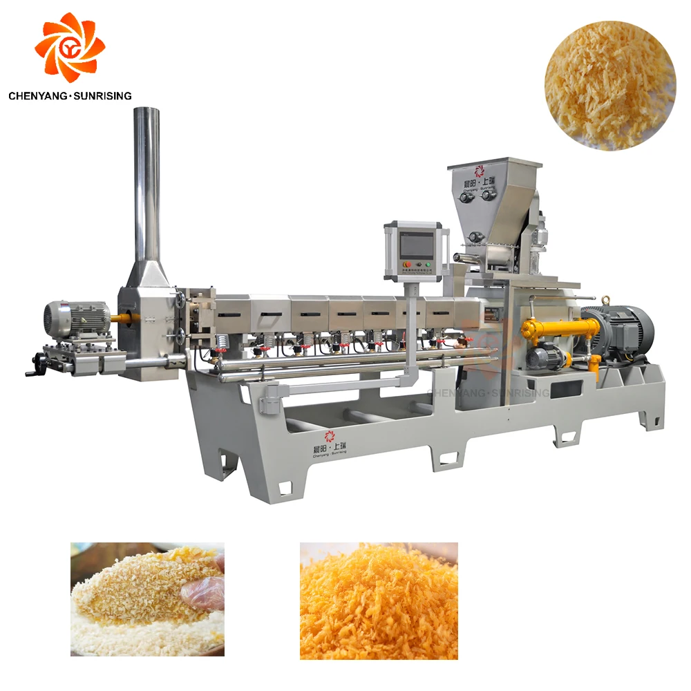 Automatic Production Line Extruder 200-500kg/h Panko Bread Crumb Breadcrumb Making Extruder Machine