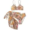 Floral a rayas