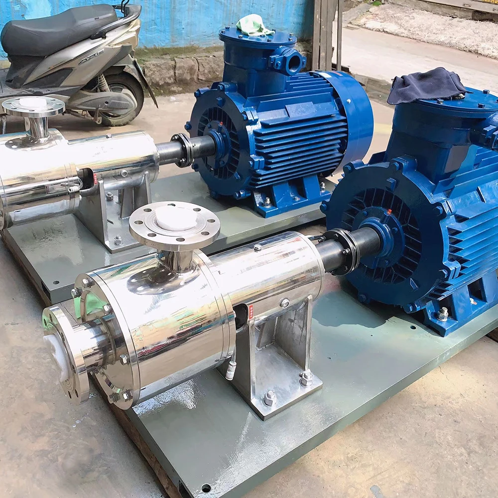 Milk Homogenizing Machine High Shear Emulsifier Pump High Viscosity In-line Mixer