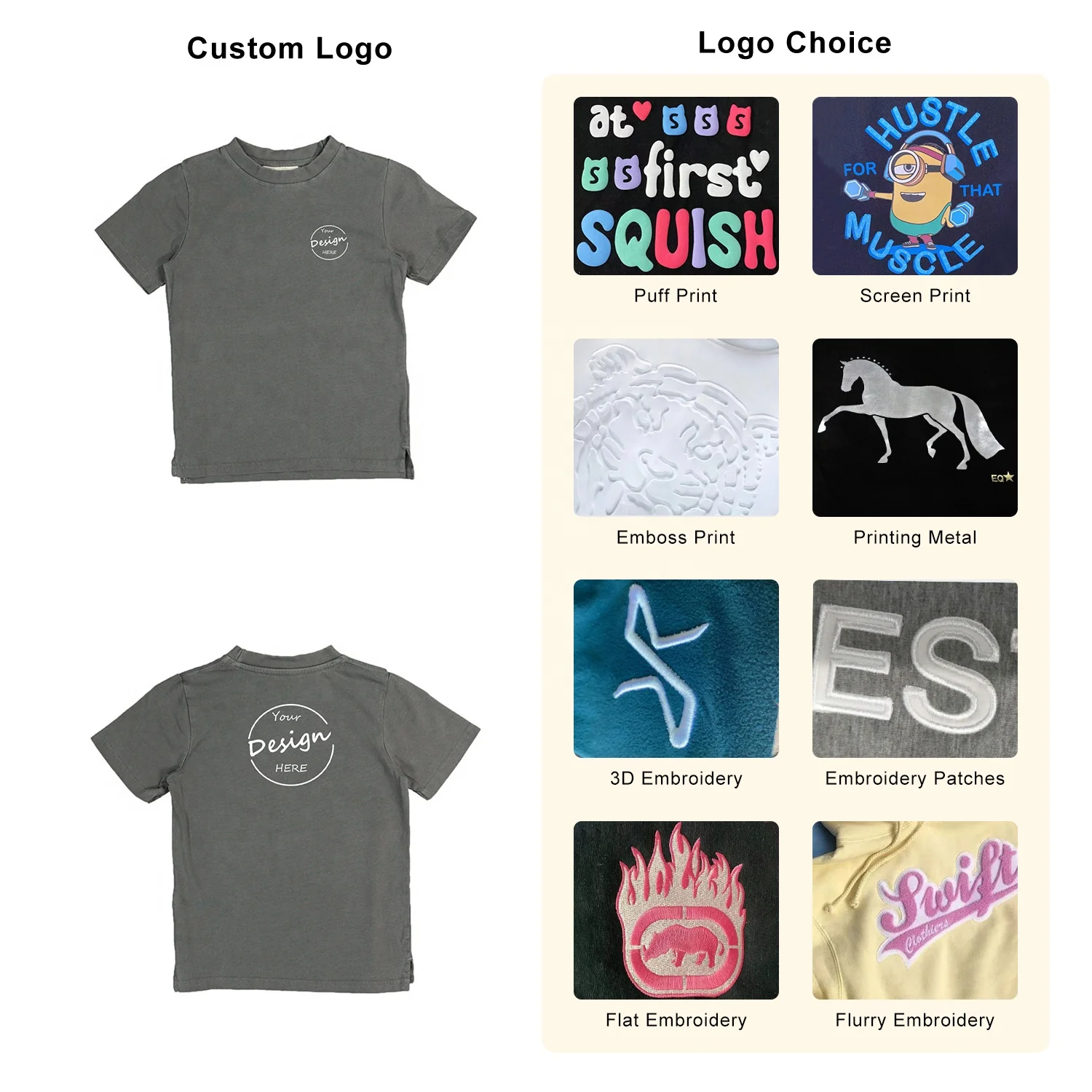 Solid Color High Quality Grey Color Regular Fit Kids T Shirts Wholesale 100 Cotton Short Sleeve T-shirts