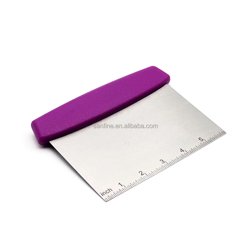 Stainless Steel Putty Knife Pizza Dough Knife Metal Griddle Scraper