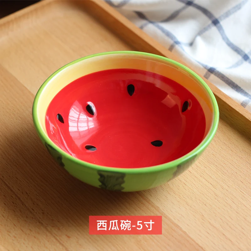 Cute Bowl Lovely Hand Painted Fruit Porcelain Bowl For Children