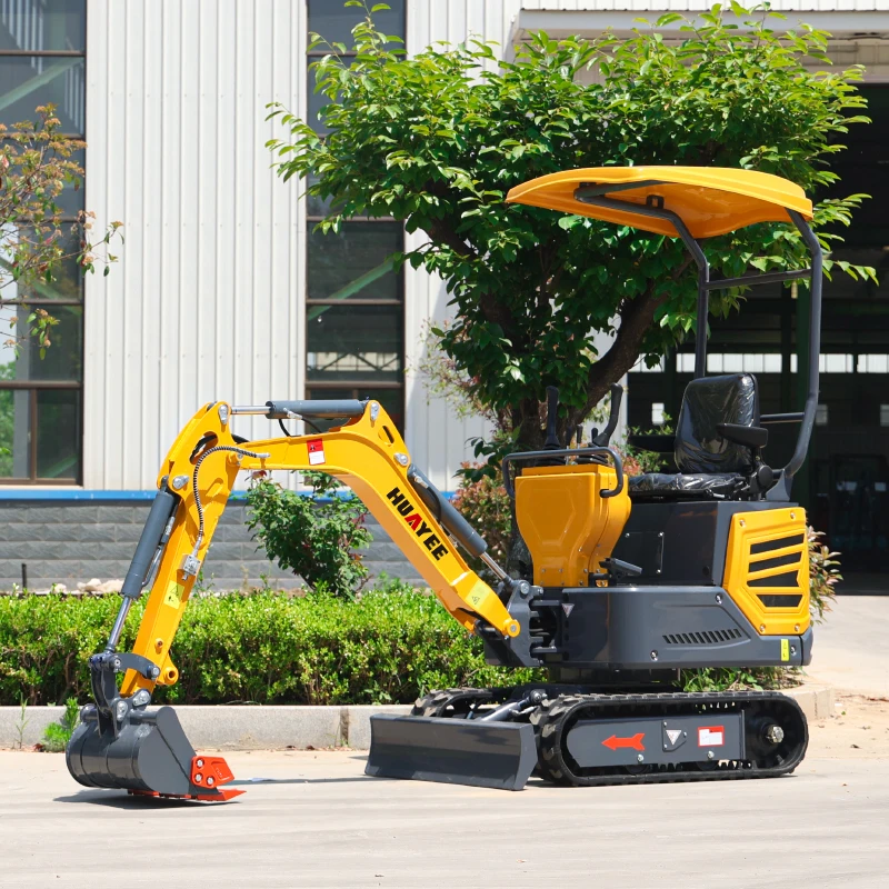 HY12 Mini Crawler Excavator With Good Running Condition Multifunctional Micro Mini Excavator With Rotary Arm Mini Diggers