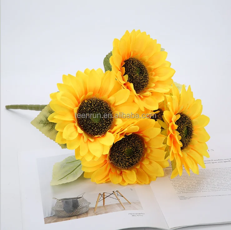 Girasoles Artificiales De Un Solo Tallo,Seda Realista,Para Arreglo De  Flores,Ramo De Boda - Buy Girasoles De Seda,Girasol Artificial Ramos, Girasoles Artificiales Product on Alibaba.com