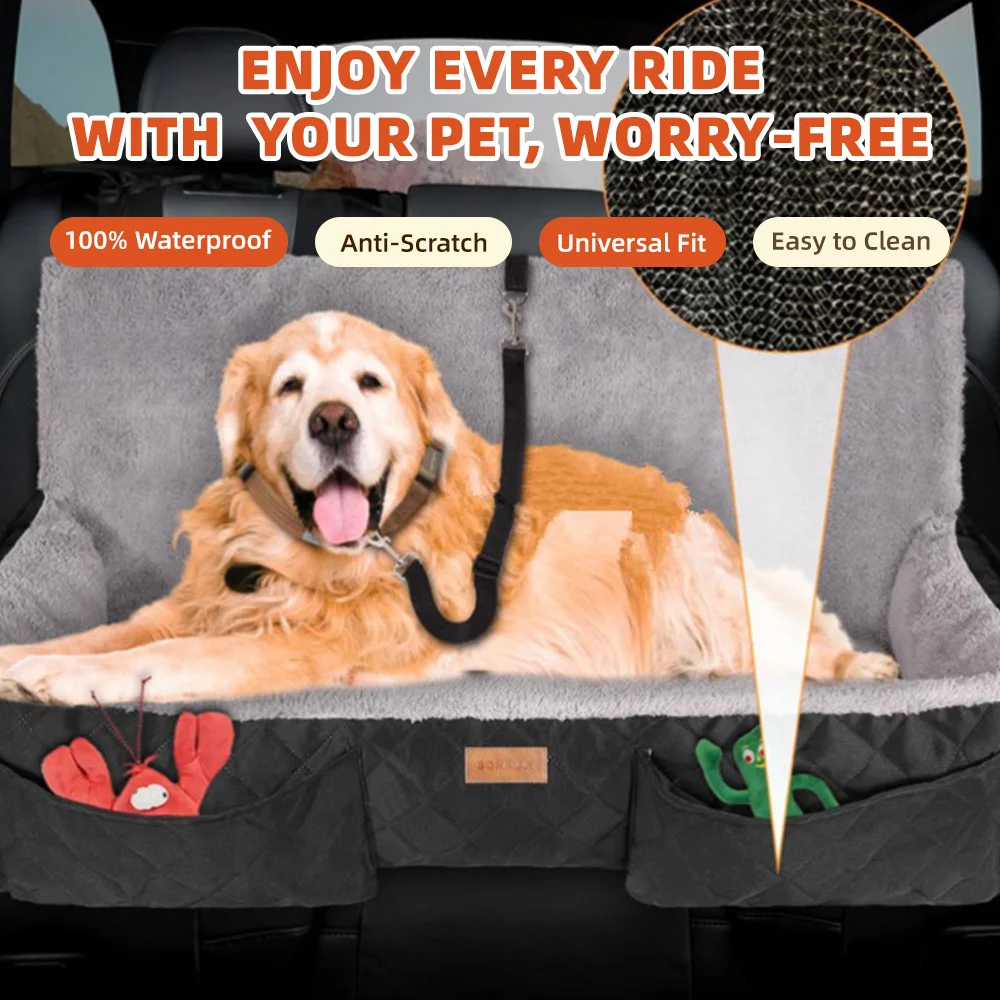 Wholesale Waterproof Scratchproof Durable Oxford Dog Hammock with Big - product detail 2