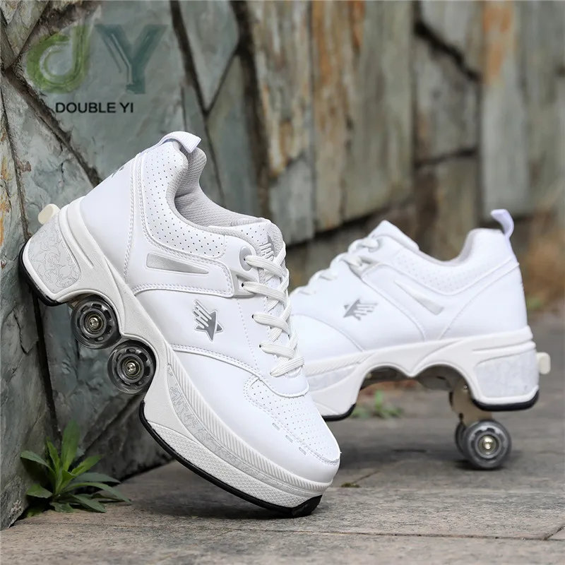 Deformed Shoes and  Roller Skates For Adults  Wholesale 4 Wheels Skate Shoes