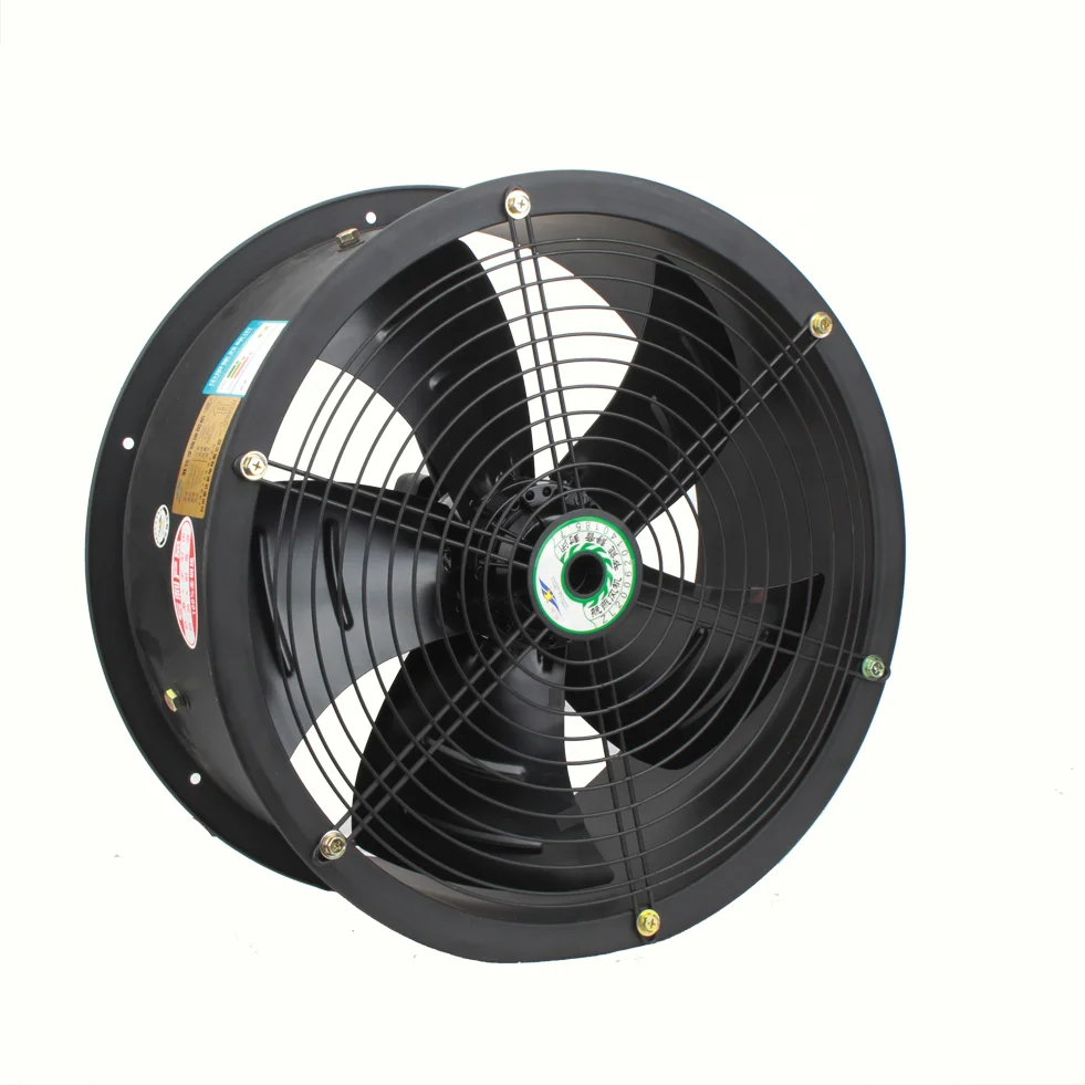 Hot sale 12inch 380V 1400Rpm Low Noise Long Tube Out Rotor Industrial Axial Fan