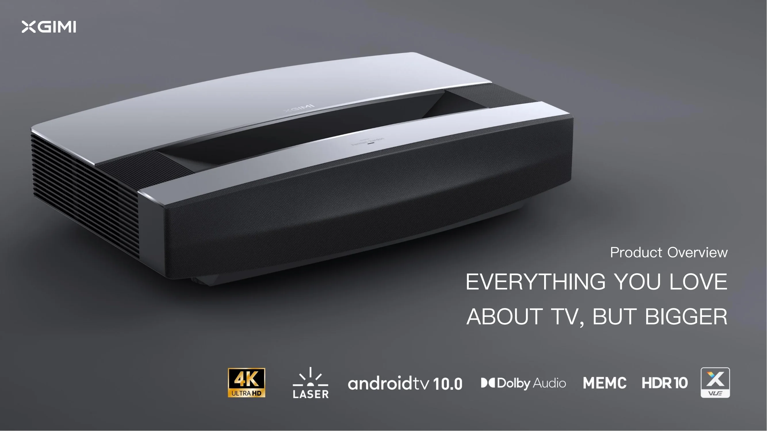 Xgimi Aura Projector - 4K Laser for Home Cinema & Education