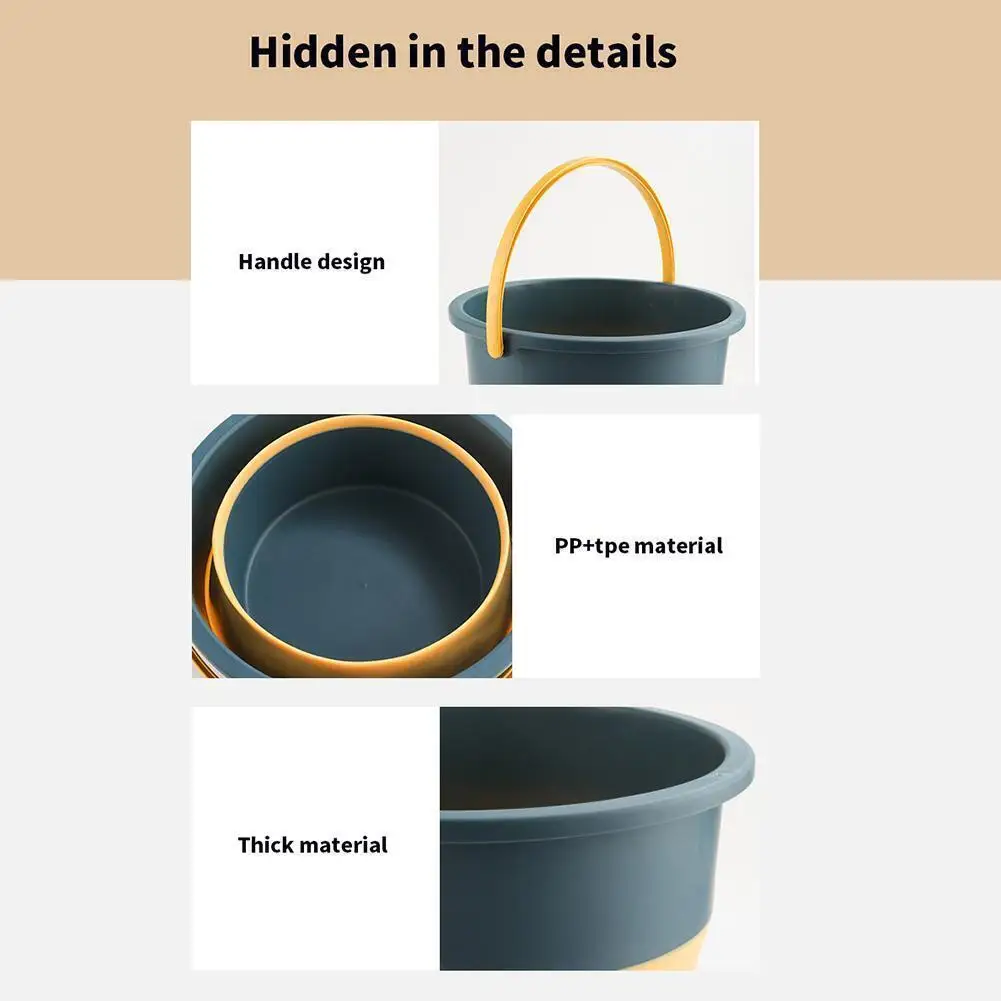 Collapsible New Hot Foldable Silicone Bucket Convenient Folding Bucket ...