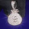 Pendentif sac d'argent de 1 pouce