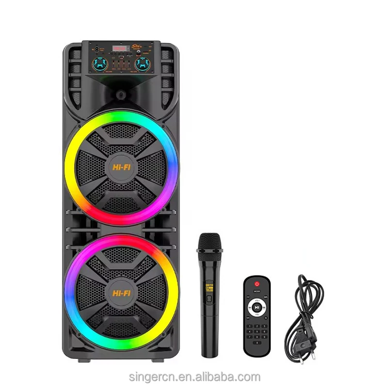 ZQS12203 Dual 12 Inches Woofer Bass Speakers - Bluetooth