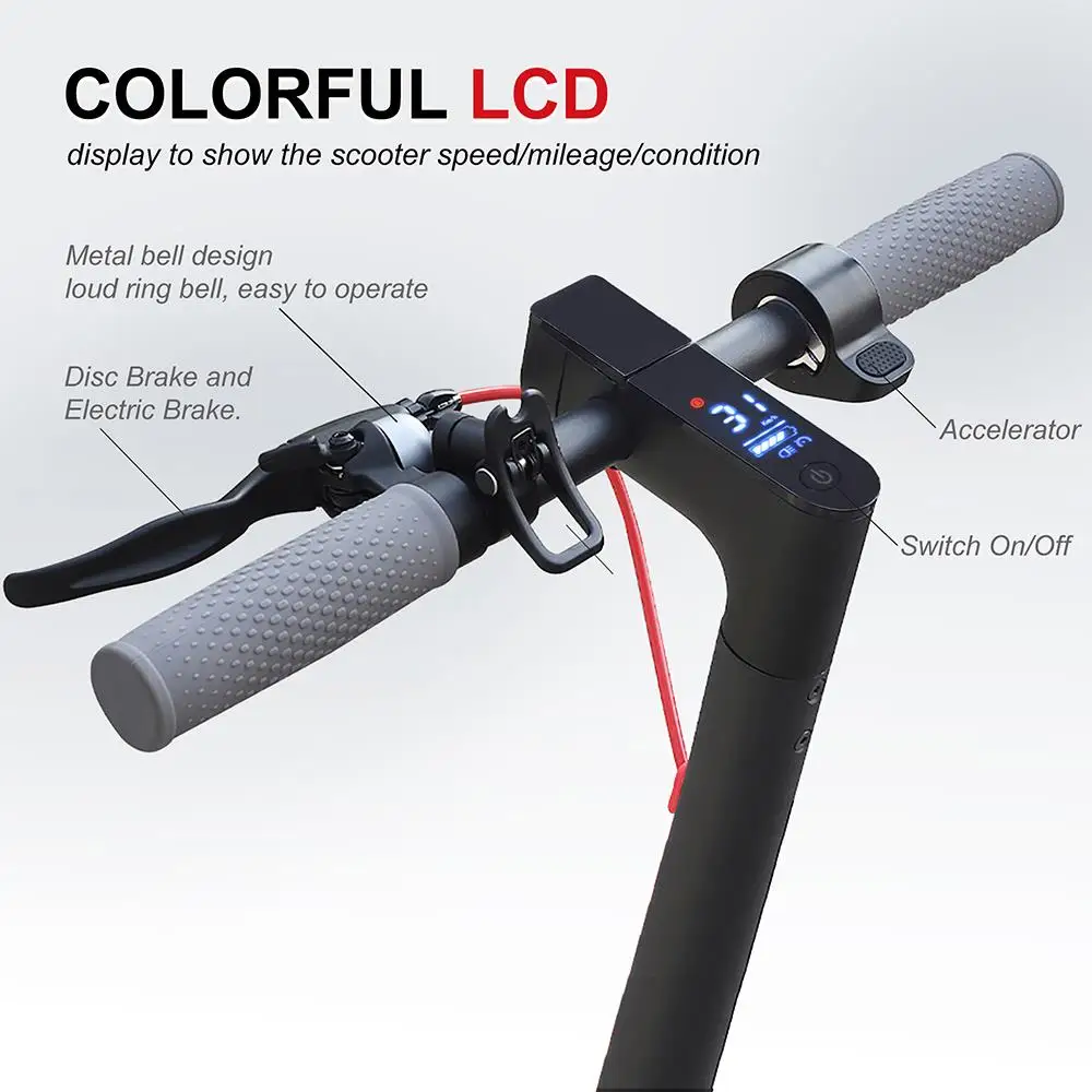 Aovopro M365 Pro Electric Scooter Es80 350w Dual Brake App Lcd Display ...