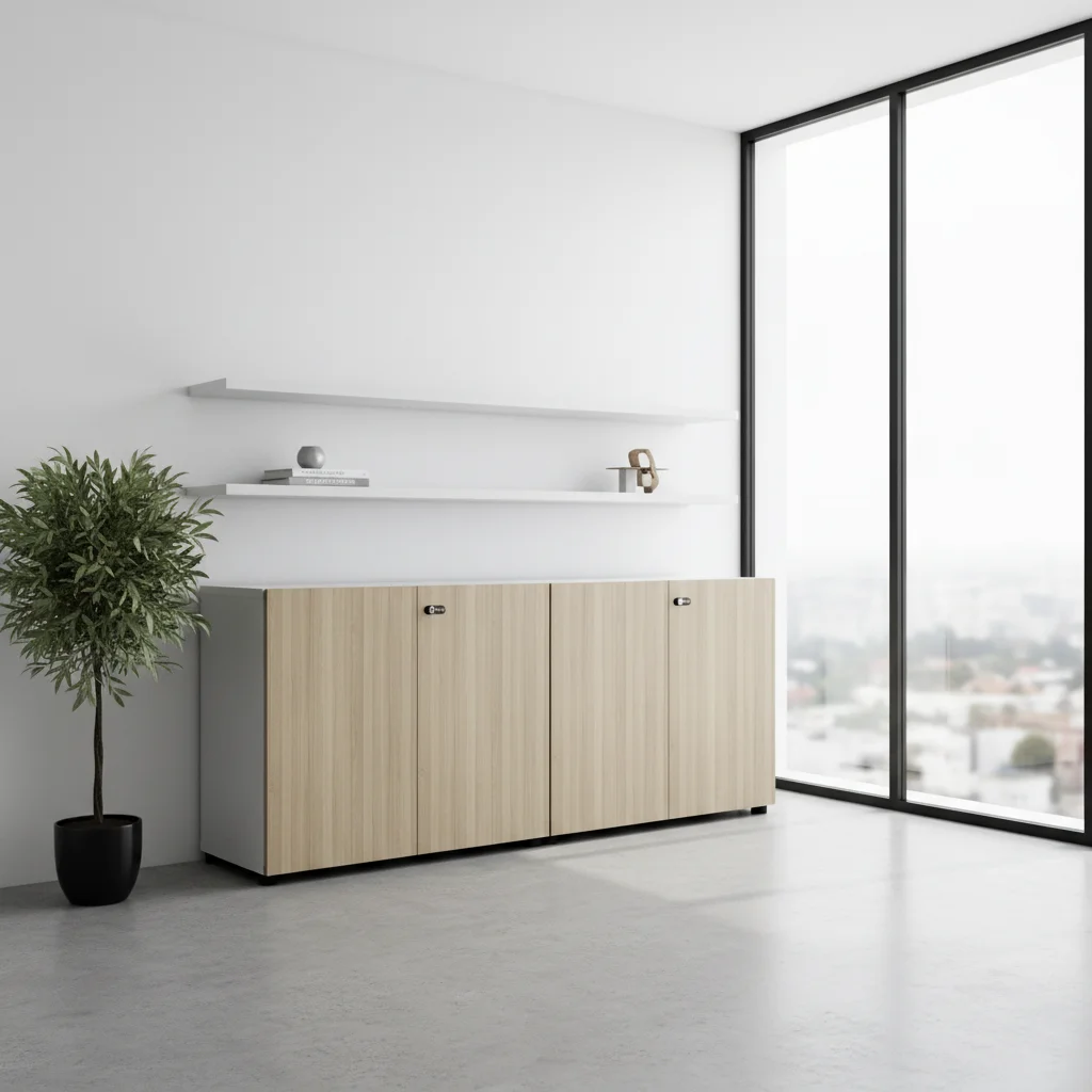 Low Cabinet Single Door Storage Steel Frame Professional Home Office Filing System Modern Furniture 3