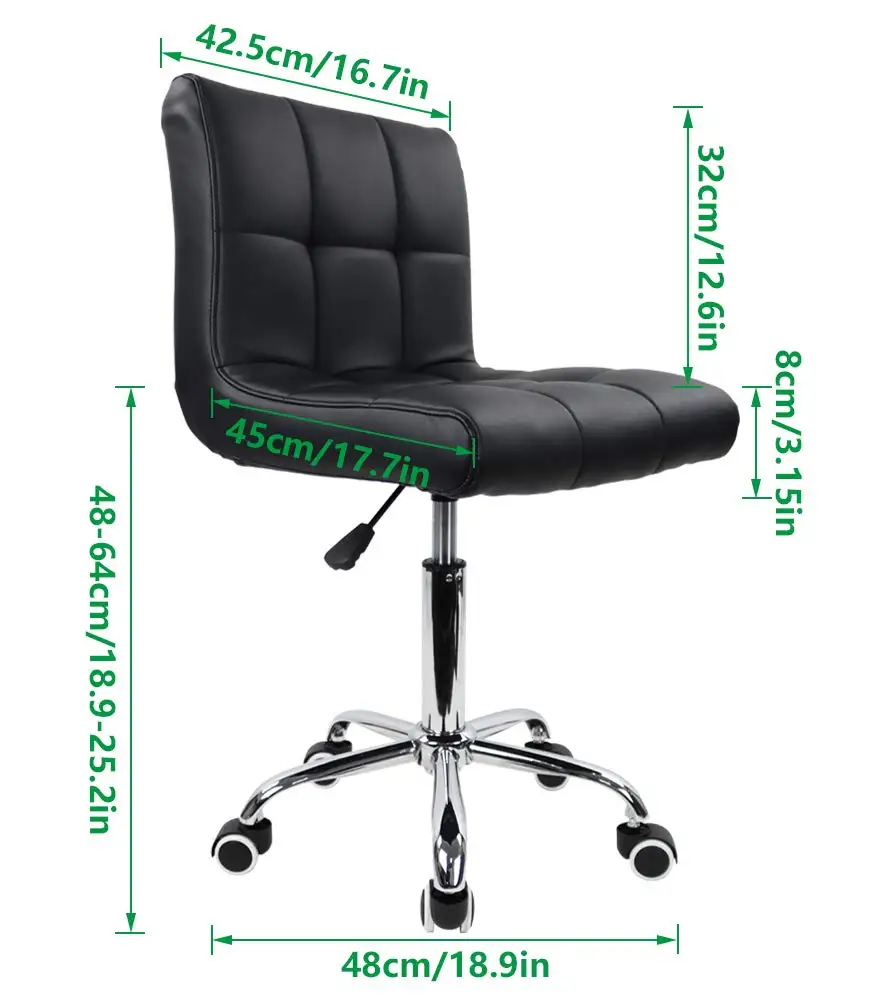 Adjustable Swivel Stool Home Salon Professional Barber Chair for Hairdressing Manicure Beauty Salon Office Chair