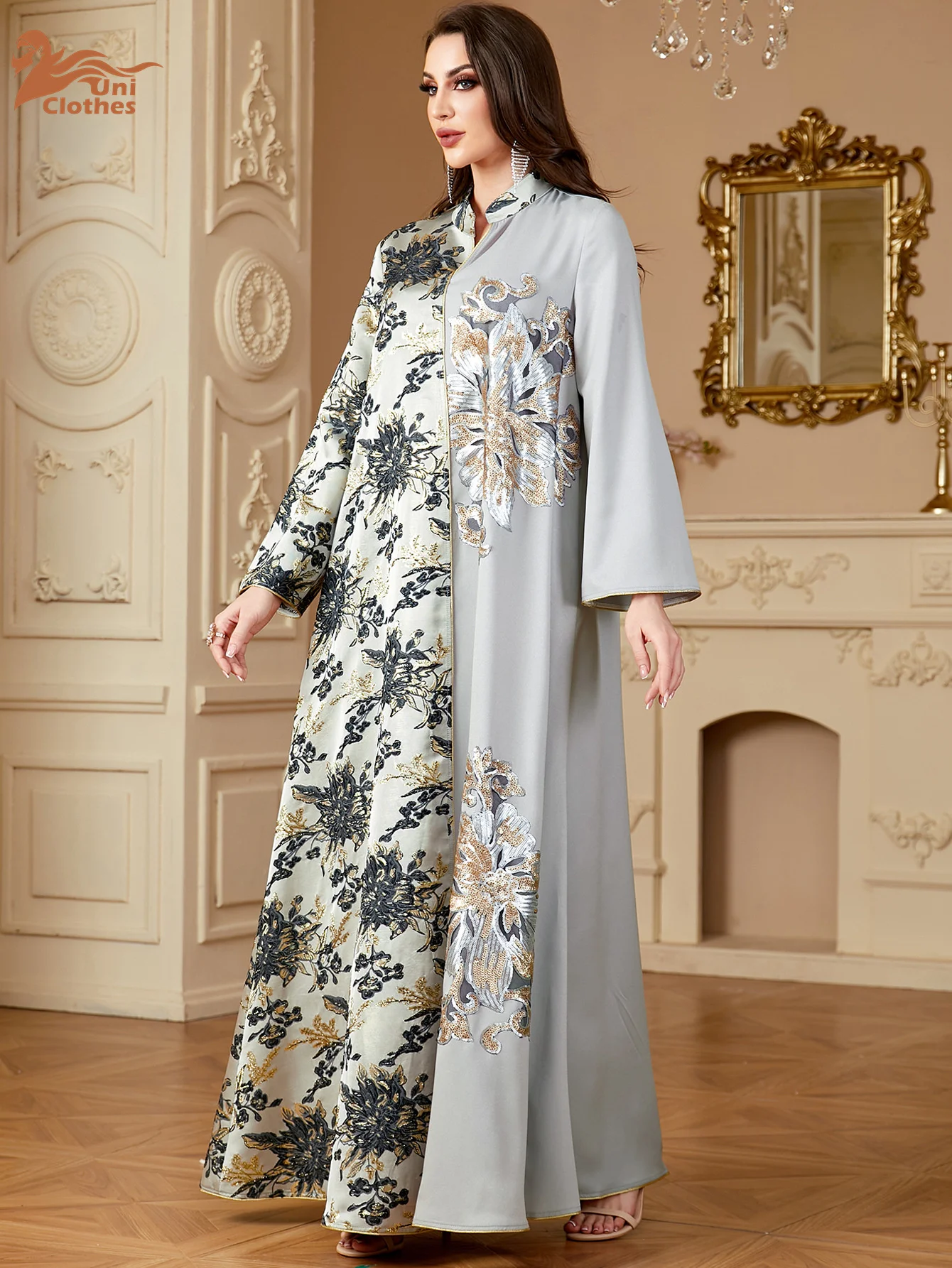 long formal party dresses LP887 Emerald Sexy Deep V Neck Long Sleeves Evening Dresses Long Forma –  Siaoryne