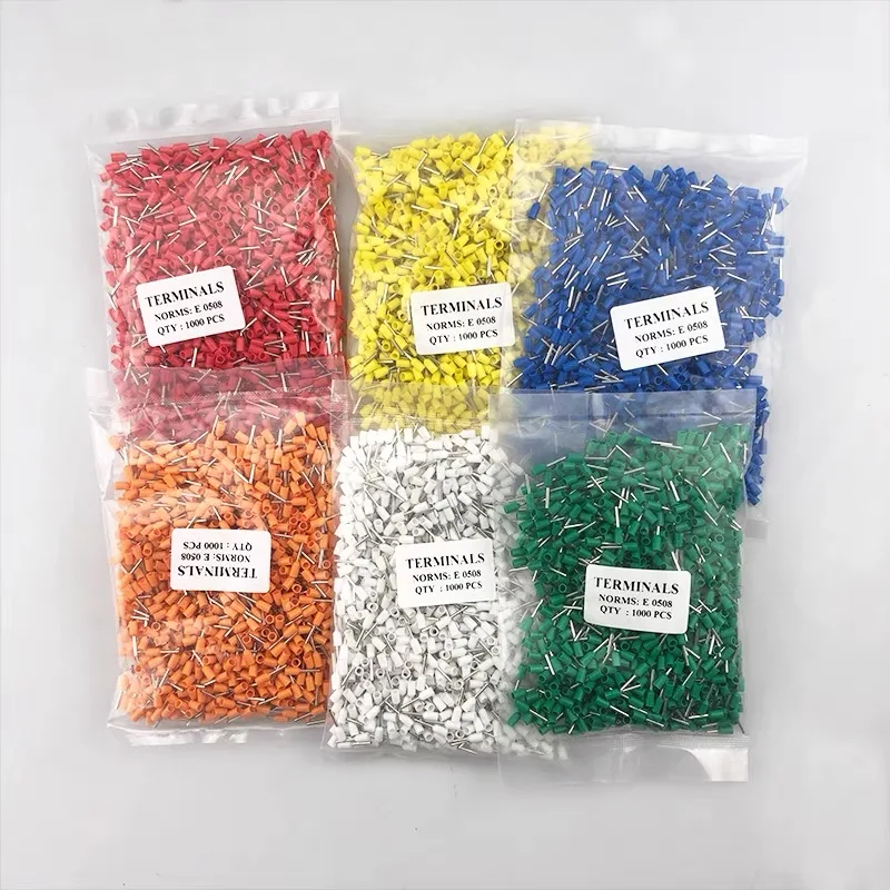 1000pcs/bag Insulated Ferrule Cable Cord End Terminal