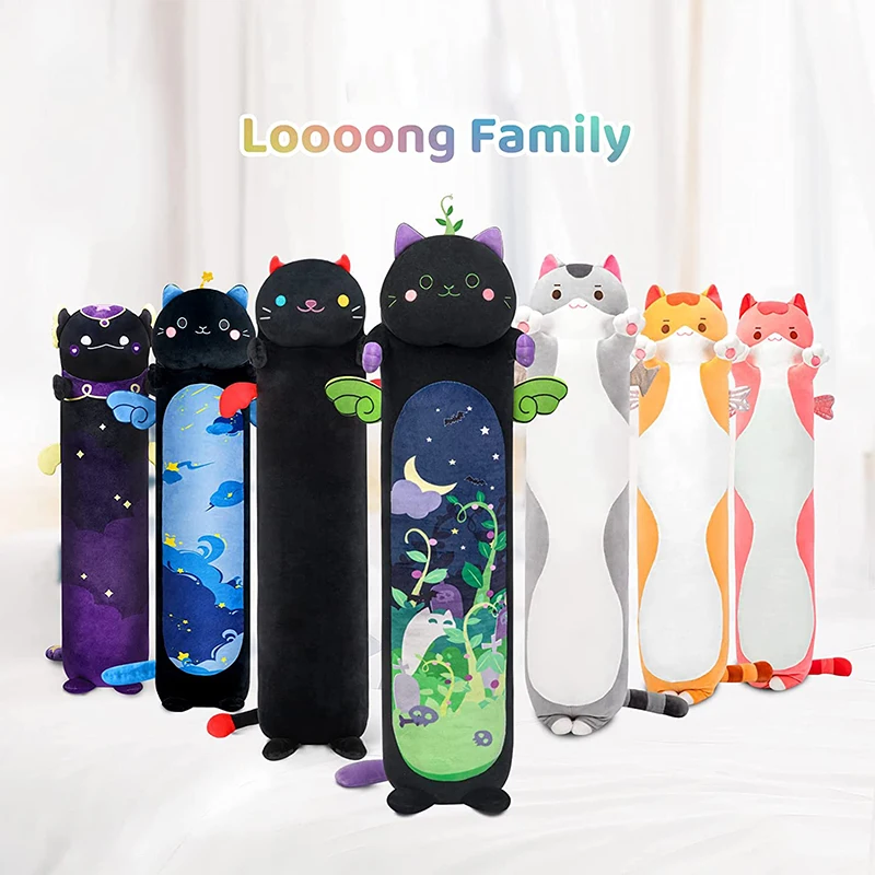 Plush Throw Pillow Doll Toy Gift For Girlfriend Long Cat Plush Pillow