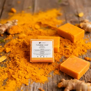 Low MOQ Turmeric Facial Set Natural Skin Care Handmade Solid Bar Soap for All Skin