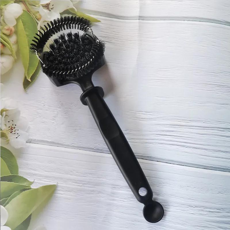 Coffee machine cleaning brush Circular coffee brush Long handle brewing head cleaning brush Kitchen cleaning tools supplier