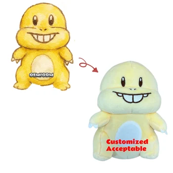 Yellow Dinosaur Plush Toy Manufacturer Personalized Cartoon Character Plush Toy Adorable Soft Stuffed Animal for Kids Gift